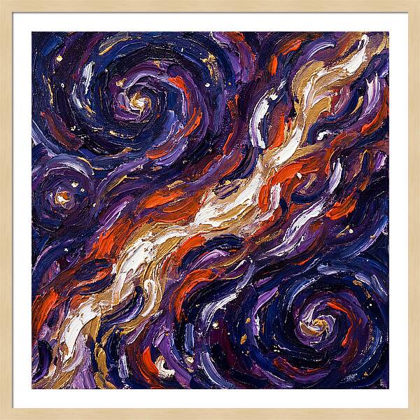 Milky Way In Expressionist Style