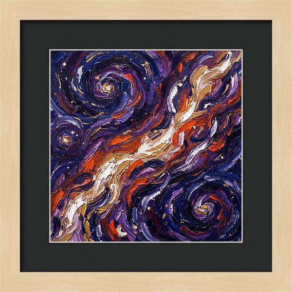 Milky Way In Expressionist Style