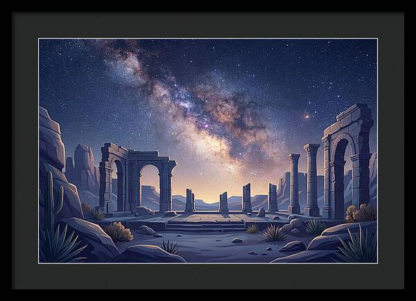 Milky Way Over Ancient Ruins