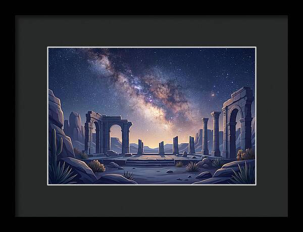 Milky Way Over Ancient Ruins