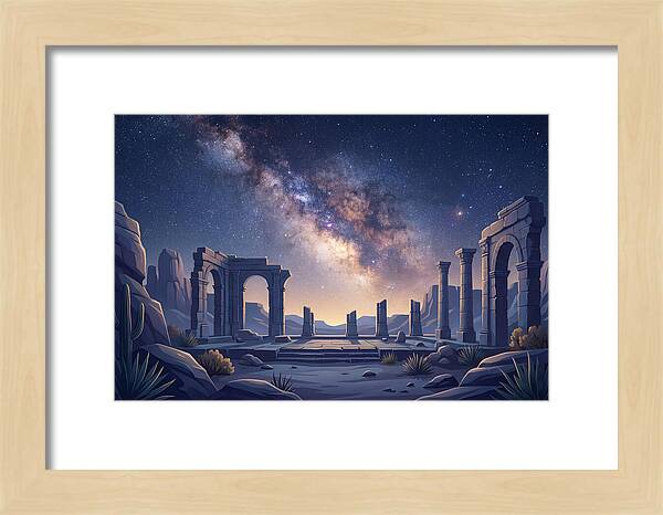 Milky Way Over Ancient Ruins