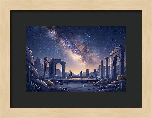 Milky Way Over Ancient Ruins