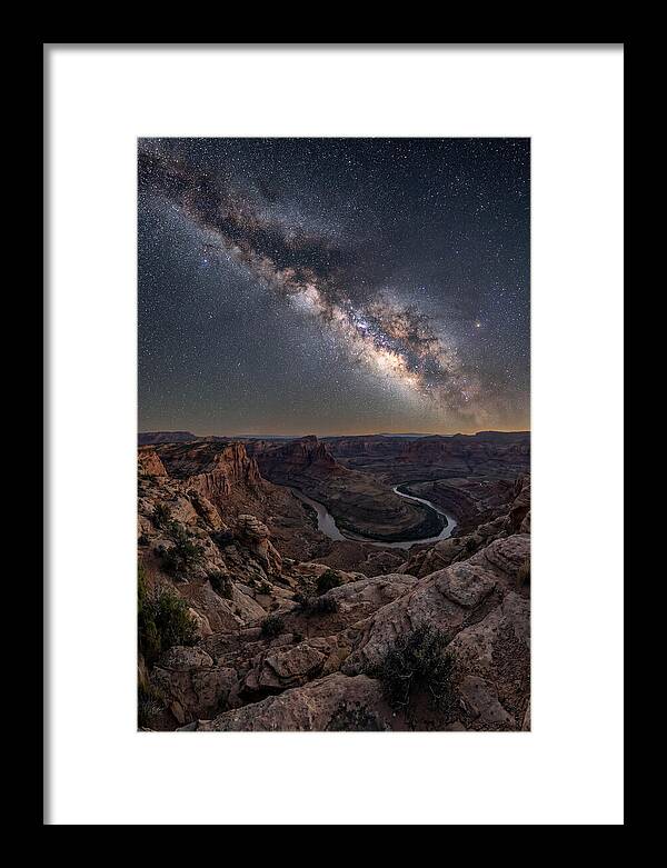 Milky Way Over Canyon Landscape