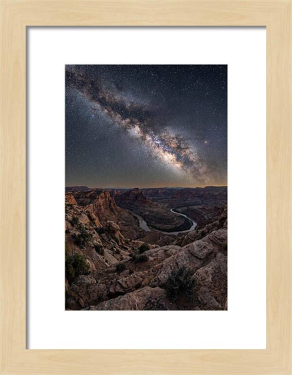 Milky Way Over Canyon Landscape