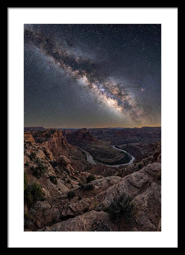 Milky Way Over Canyon Landscape