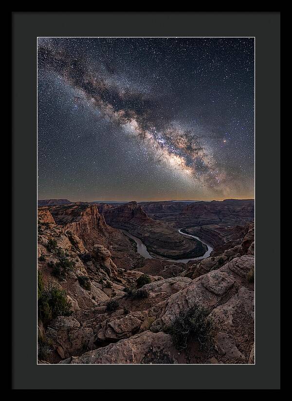 Milky Way Over Canyon Landscape
