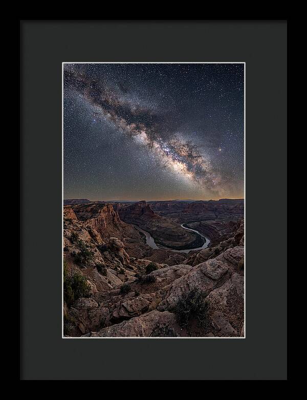 Milky Way Over Canyon Landscape