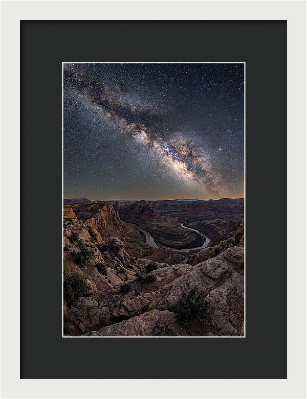 Milky Way Over Canyon Landscape