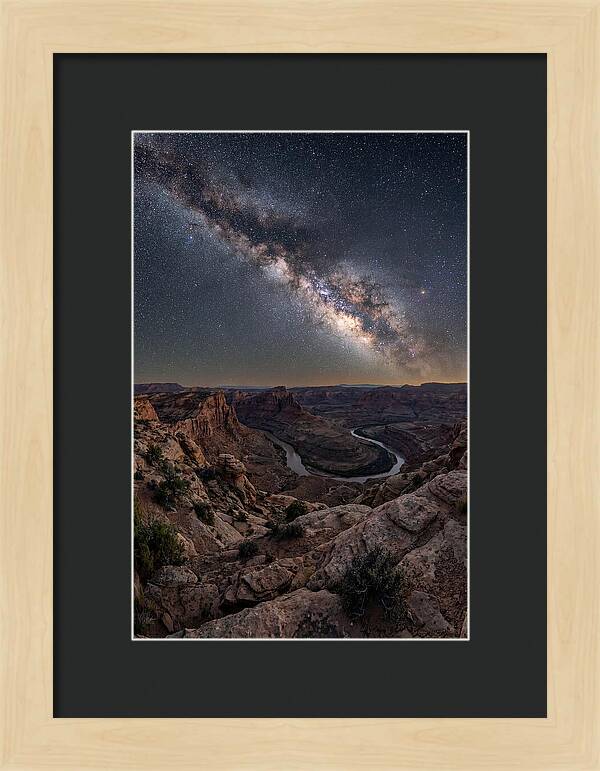 Milky Way Over Canyon Landscape