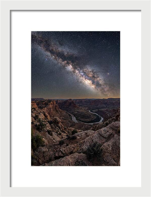 Milky Way Over Canyon Landscape