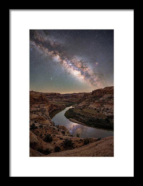 Milky Way Over Canyon River