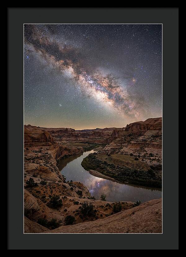 Milky Way Over Canyon River