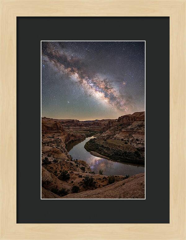 Milky Way Over Canyon River