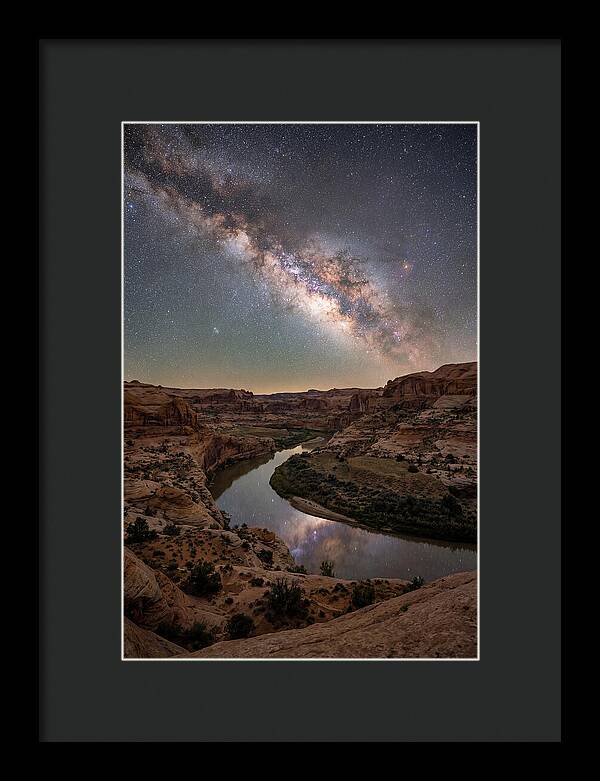 Milky Way Over Canyon River