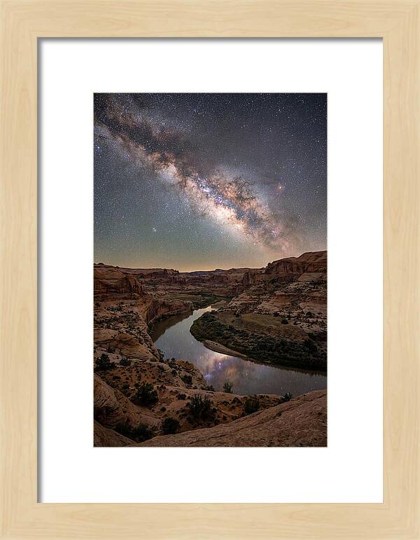 Milky Way Over Canyon River