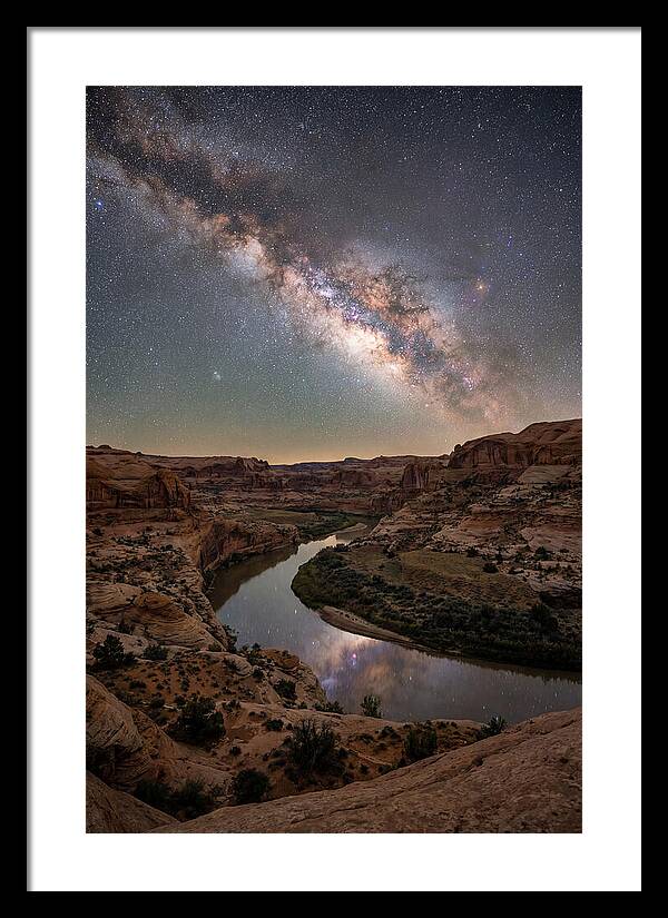 Milky Way Over Canyon River