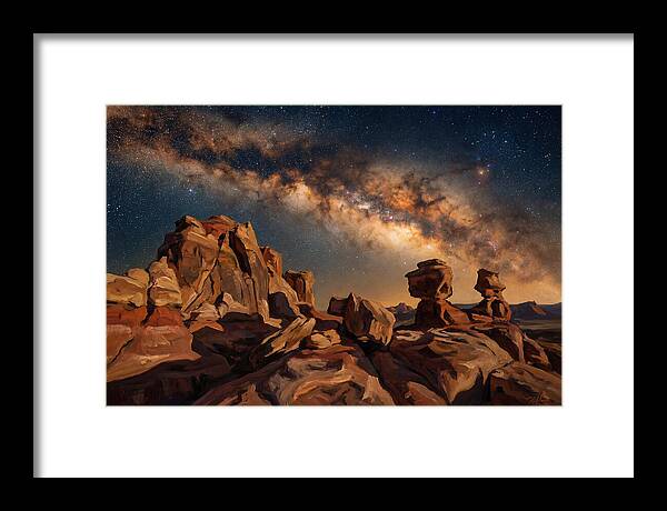Milky Way Over Desert Rocks