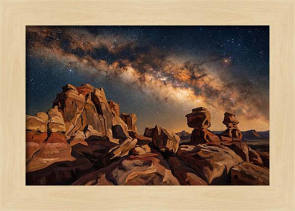 Milky Way Over Desert Rocks