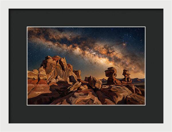 Milky Way Over Desert Rocks