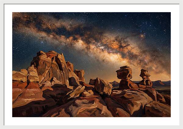 Milky Way Over Desert Rocks