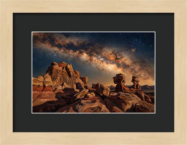 Milky Way Over Desert Rocks