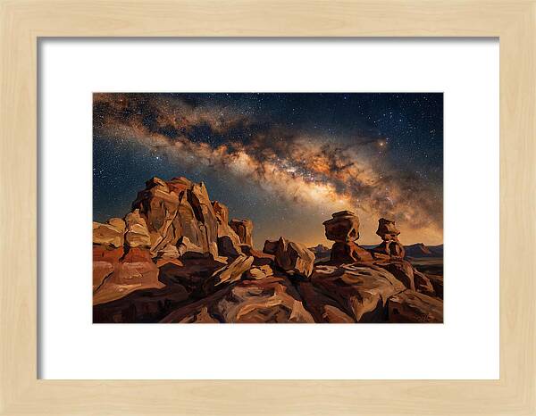 Milky Way Over Desert Rocks
