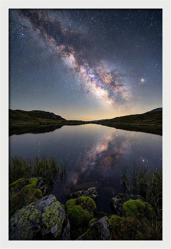 Milky Way Over Still Lake