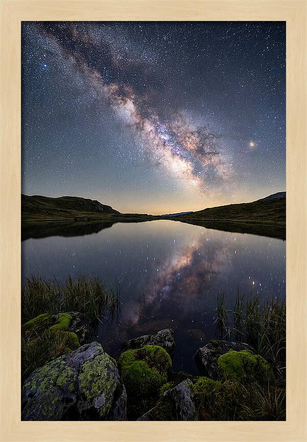 Milky Way Over Still Lake