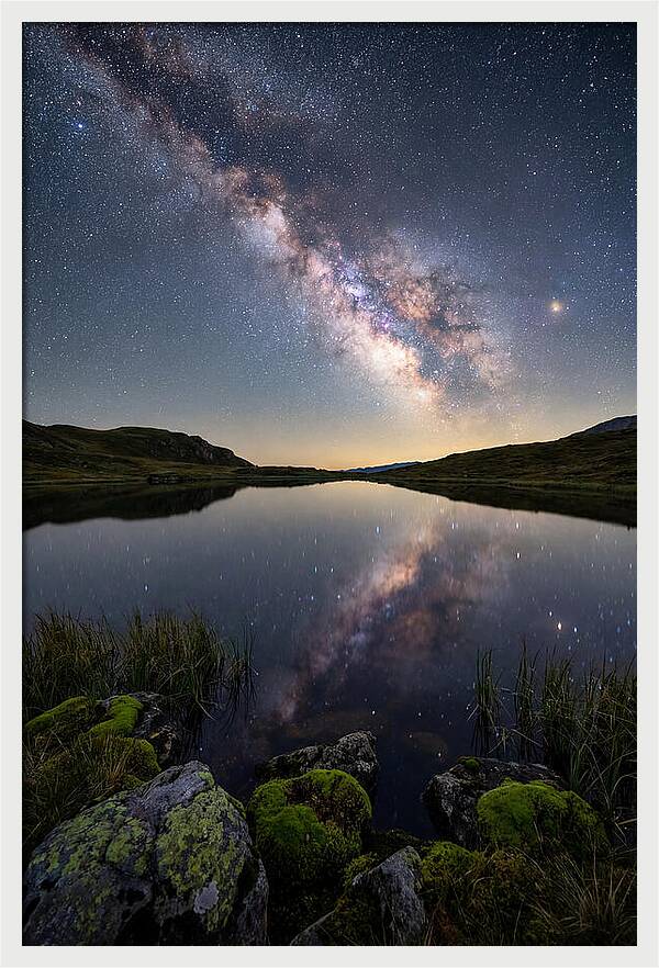 Milky Way Over Still Lake