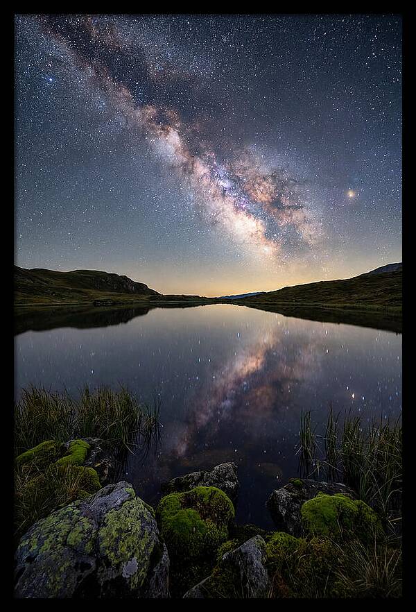 Milky Way Over Still Lake
