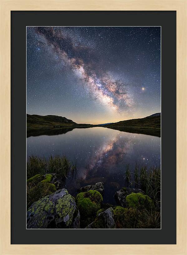 Milky Way Over Still Lake