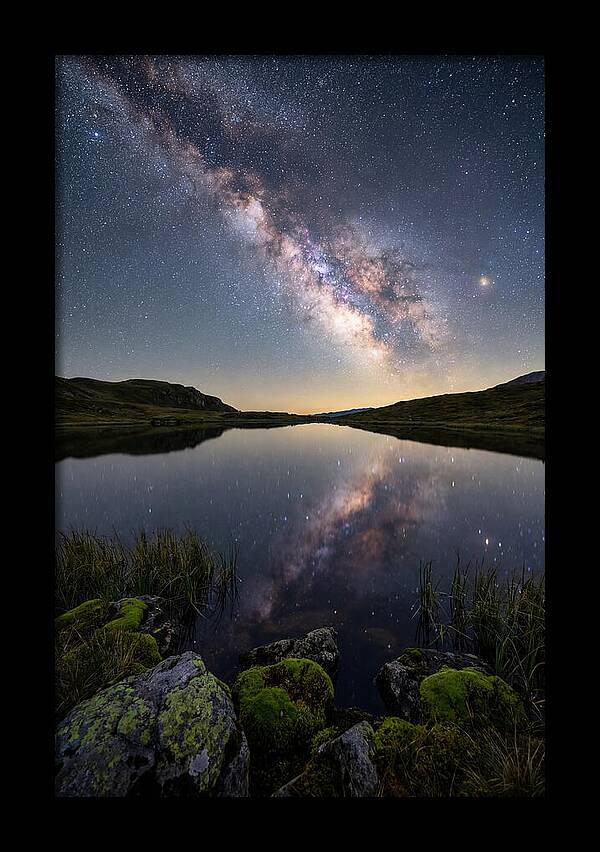 Milky Way Over Still Lake