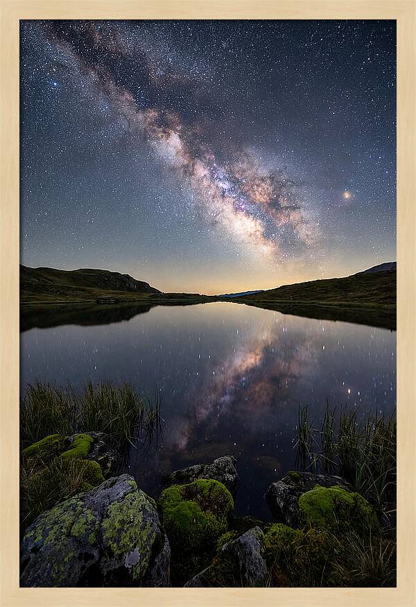 Milky Way Over Still Lake