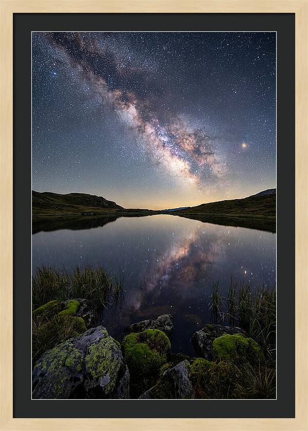 Milky Way Over Still Lake