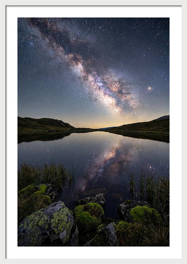 Milky Way Over Still Lake