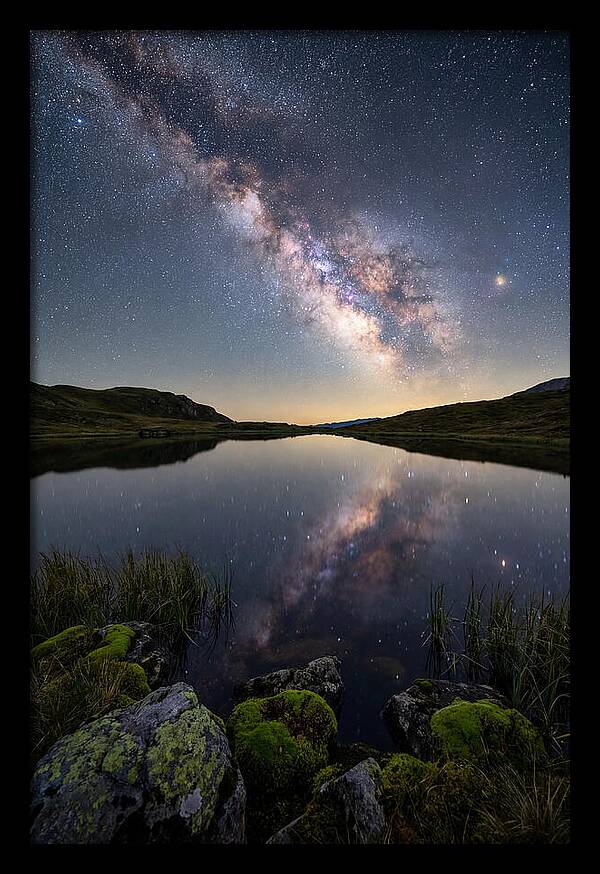 Milky Way Over Still Lake