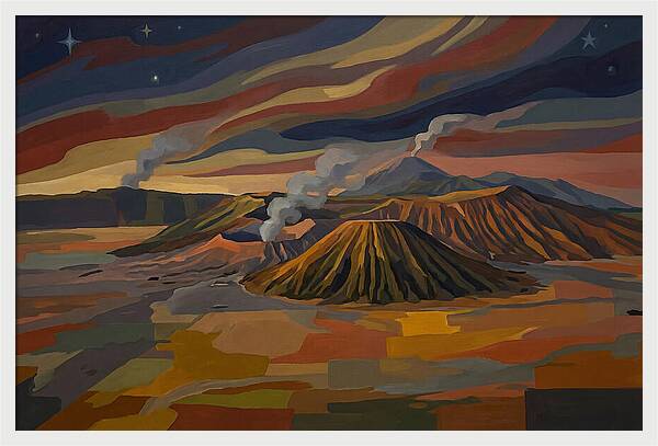 Milky Way Over Volcanic Landscape