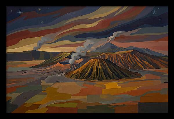 Milky Way Over Volcanic Landscape