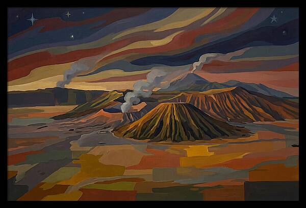 Milky Way Over Volcanic Landscape