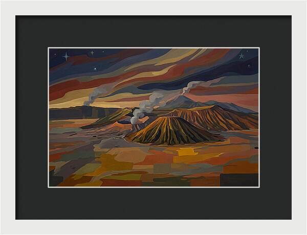 Milky Way Over Volcanic Landscape