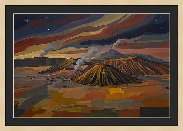 Milky Way Over Volcanic Landscape