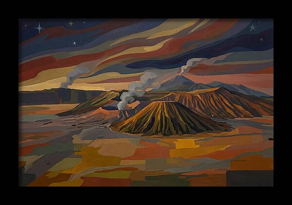 Milky Way Over Volcanic Landscape