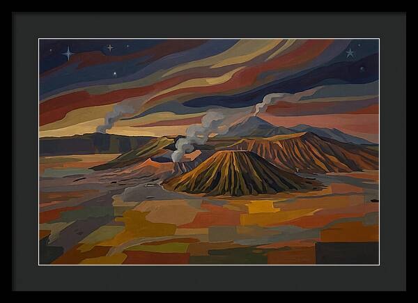 Milky Way Over Volcanic Landscape