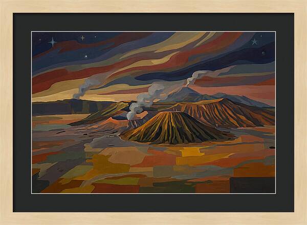 Milky Way Over Volcanic Landscape