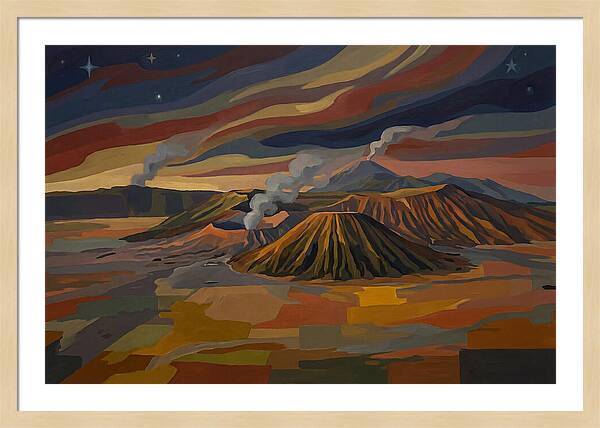 Milky Way Over Volcanic Landscape