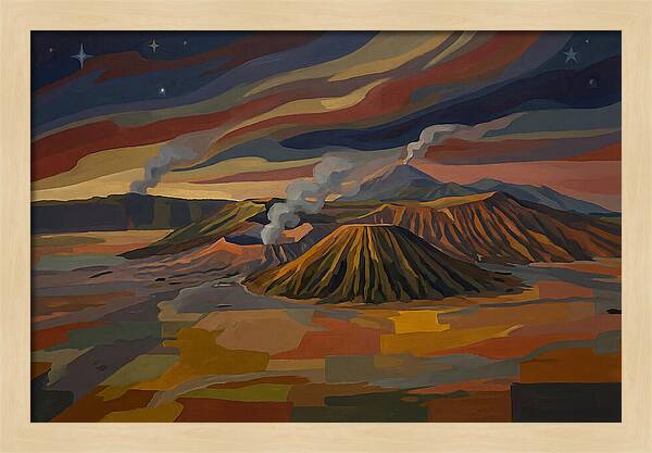 Milky Way Over Volcanic Landscape