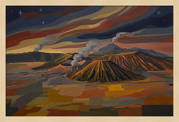 Milky Way Over Volcanic Landscape
