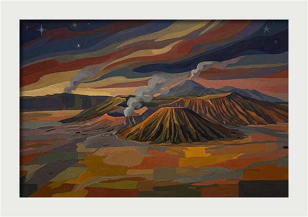 Milky Way Over Volcanic Landscape