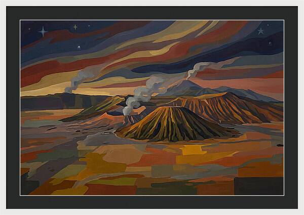 Milky Way Over Volcanic Landscape