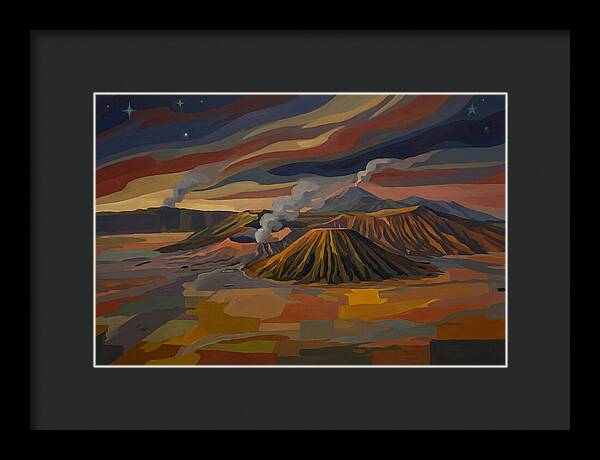 Milky Way Over Volcanic Landscape